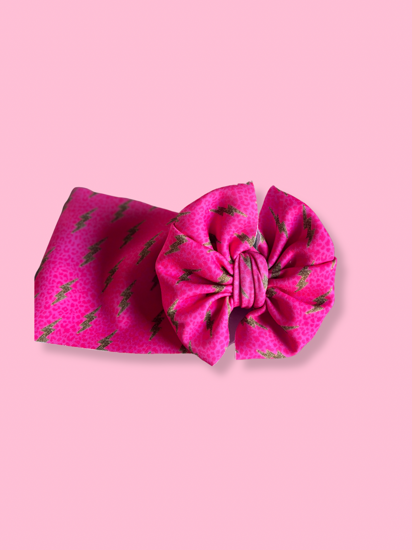 Electric Leopard Messy Head Wrap