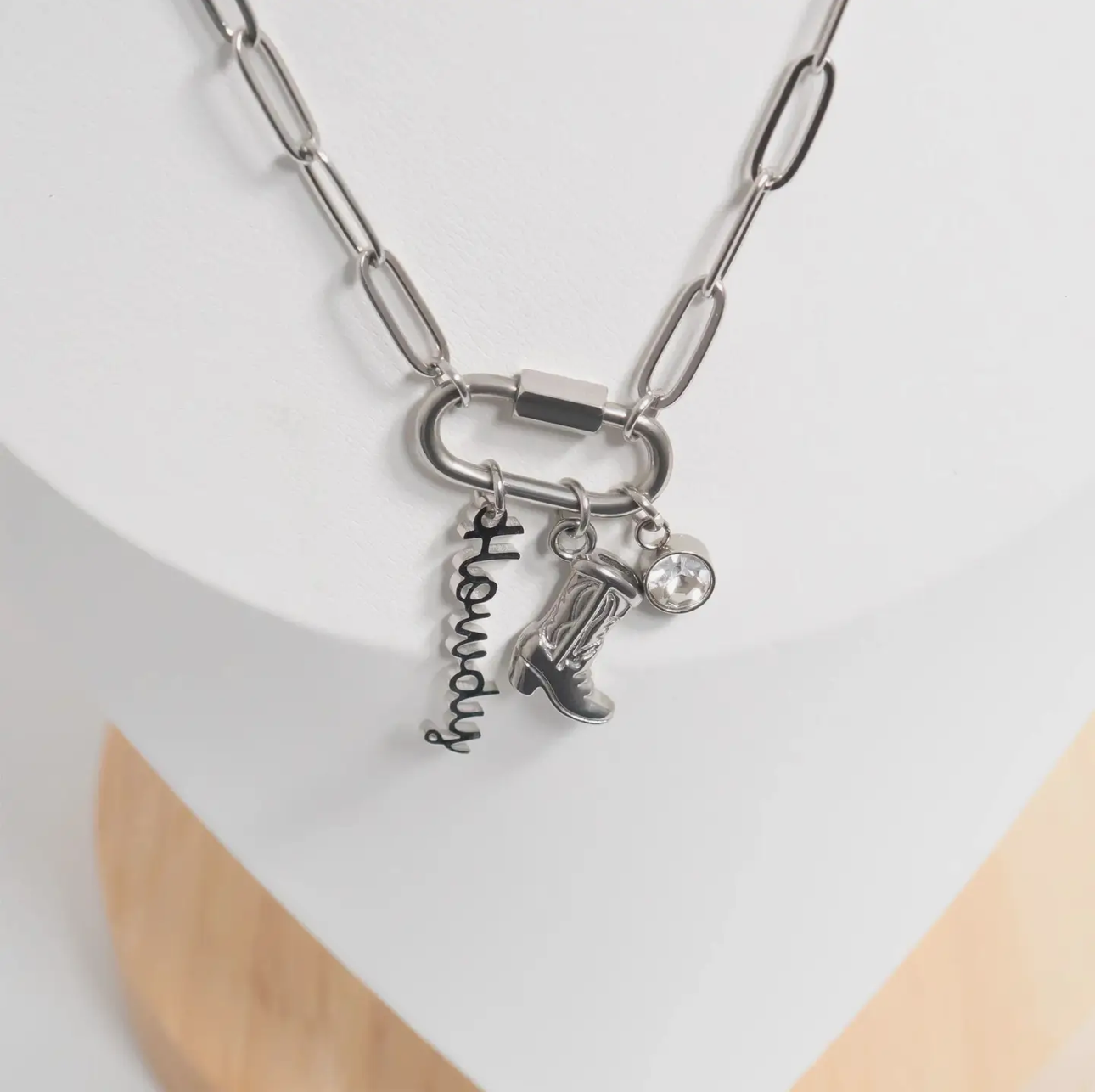 Howdy Carabiner Necklace