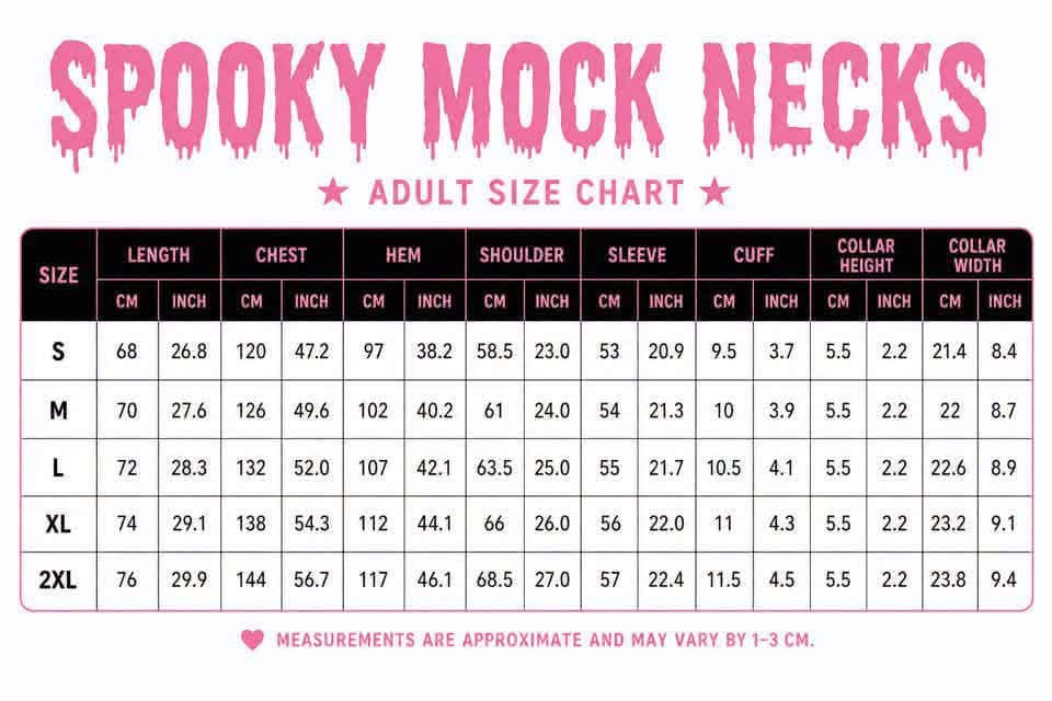 Retro Boo Mock Neck