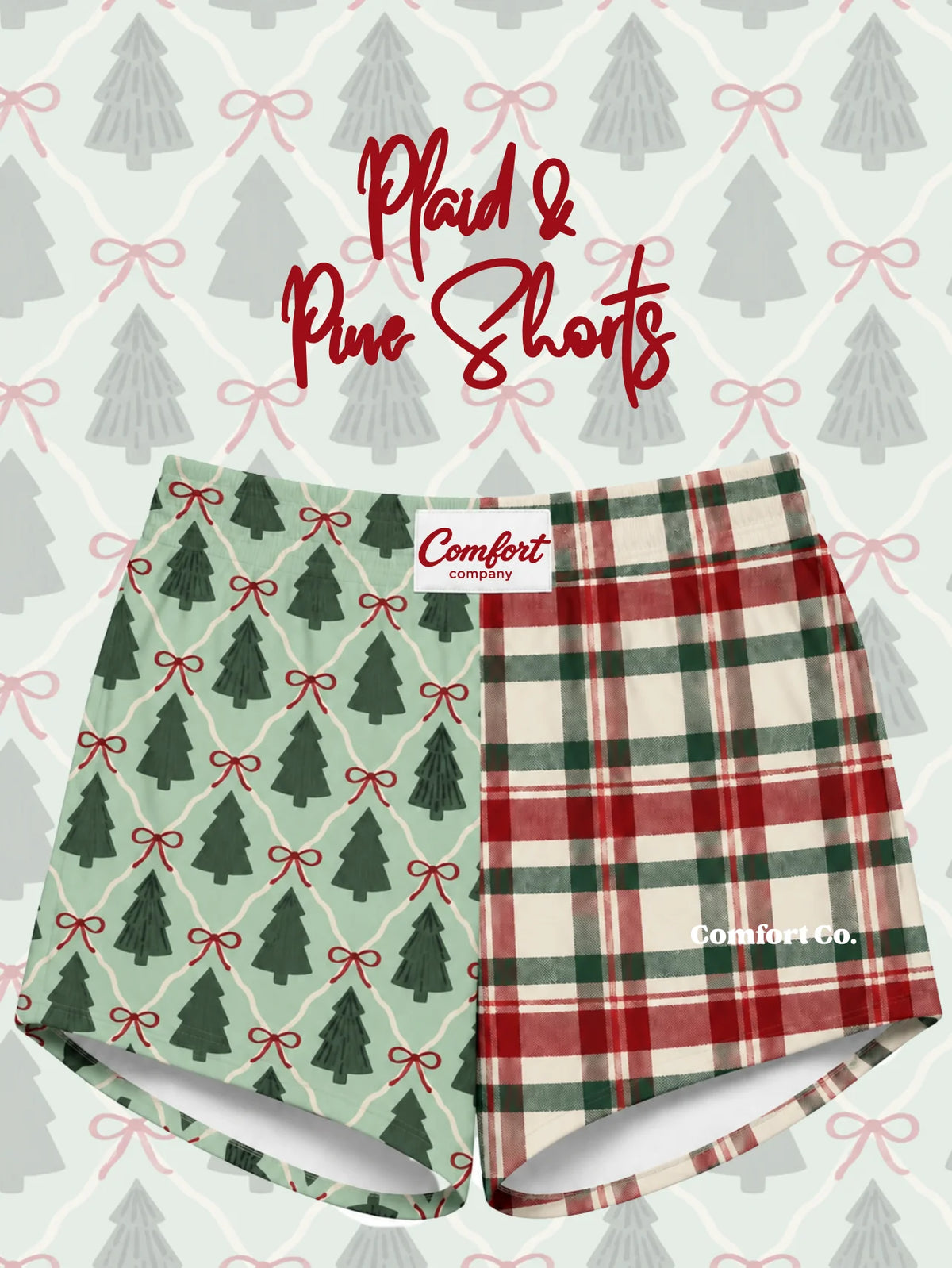 Plaid & Pine Shorts (mama + mini)