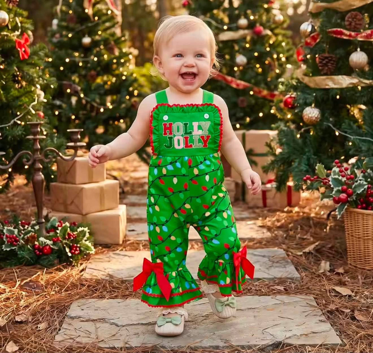 Holly Jolly Overalls