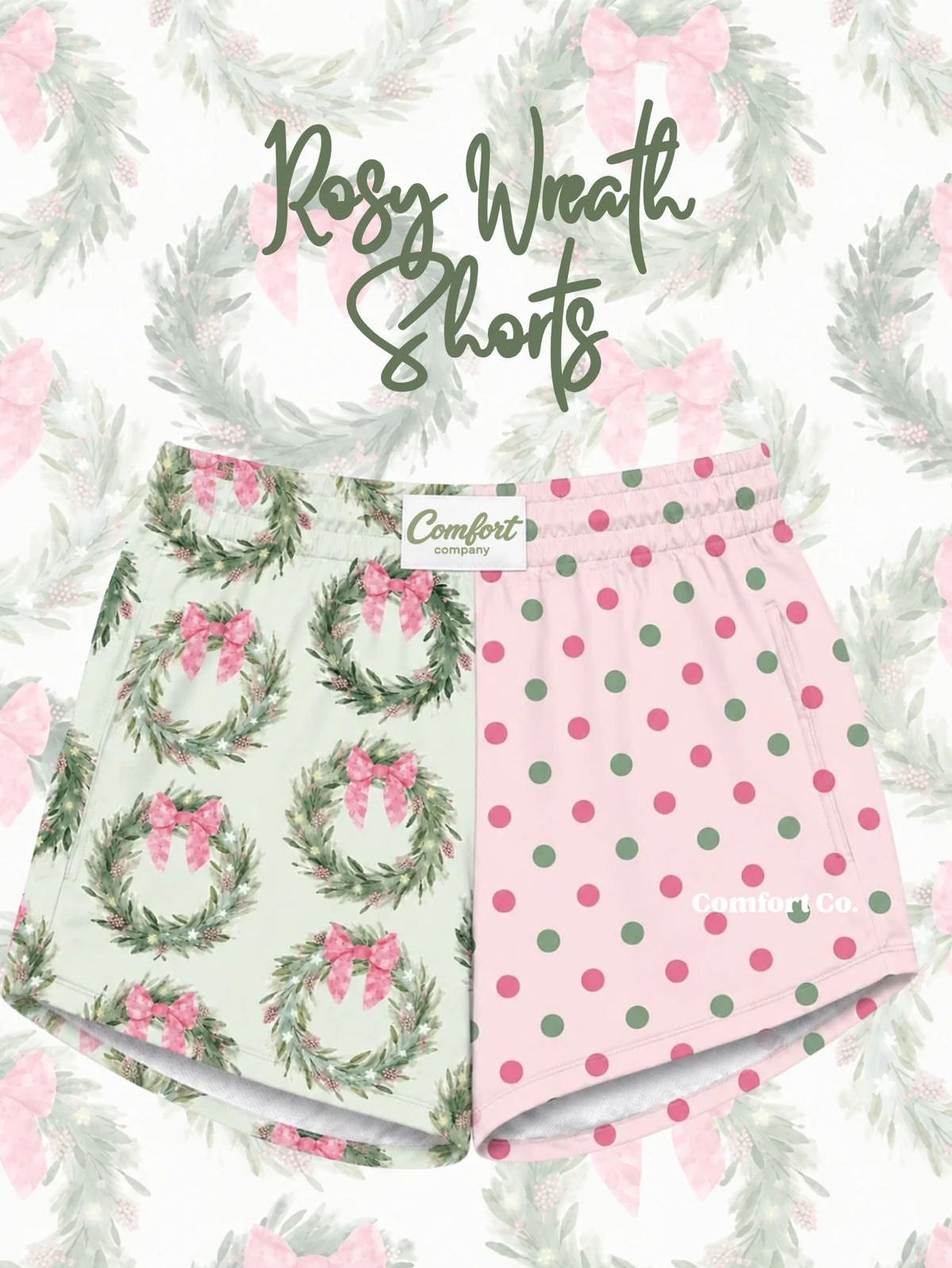Rosy Wreath Shorts (mama + mini)