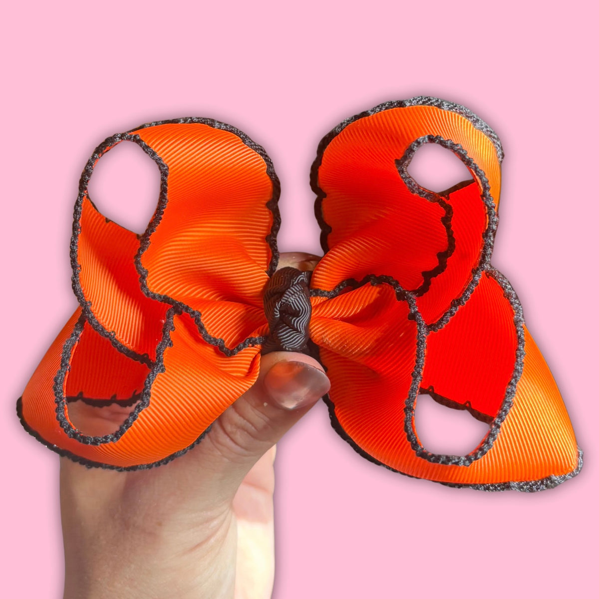 Orange w Black Moonstitch