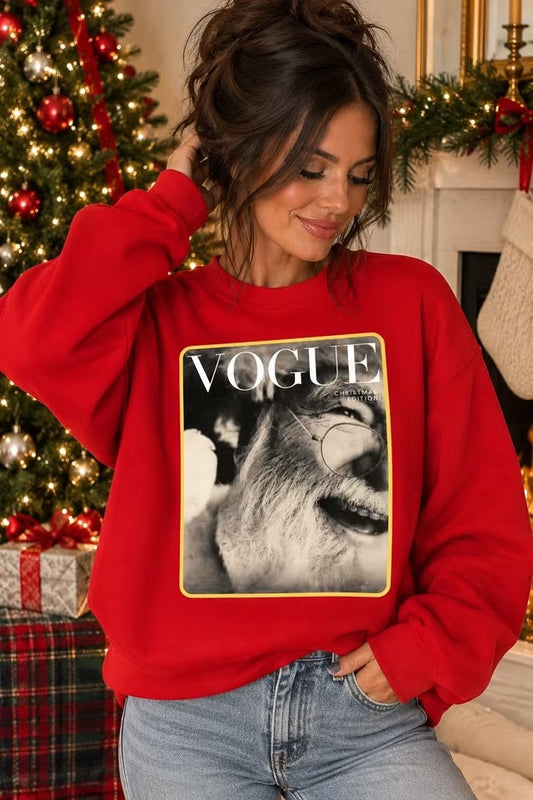 Red Vogue Santa