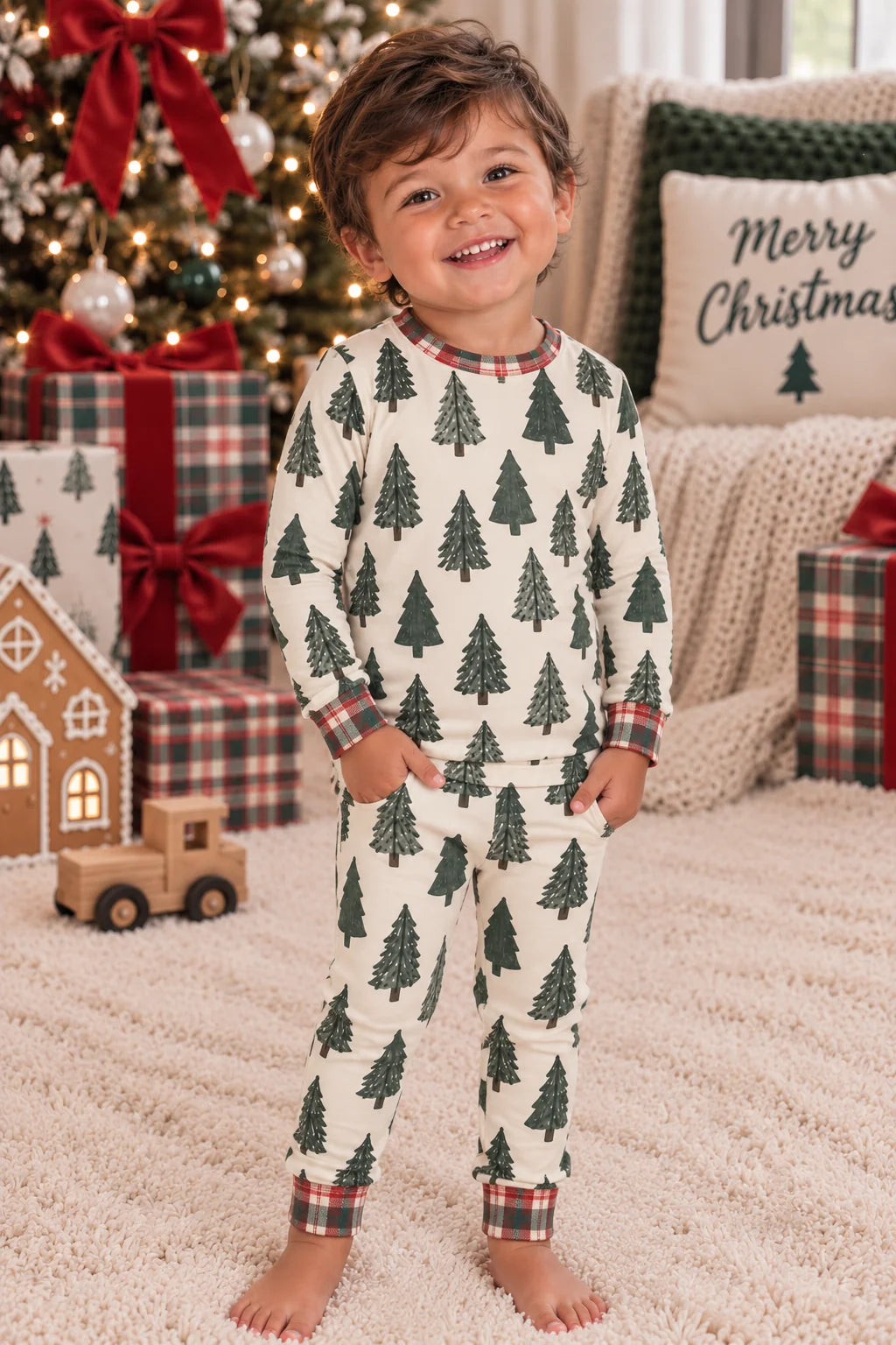 Plaid & Pine 2pc BOYS