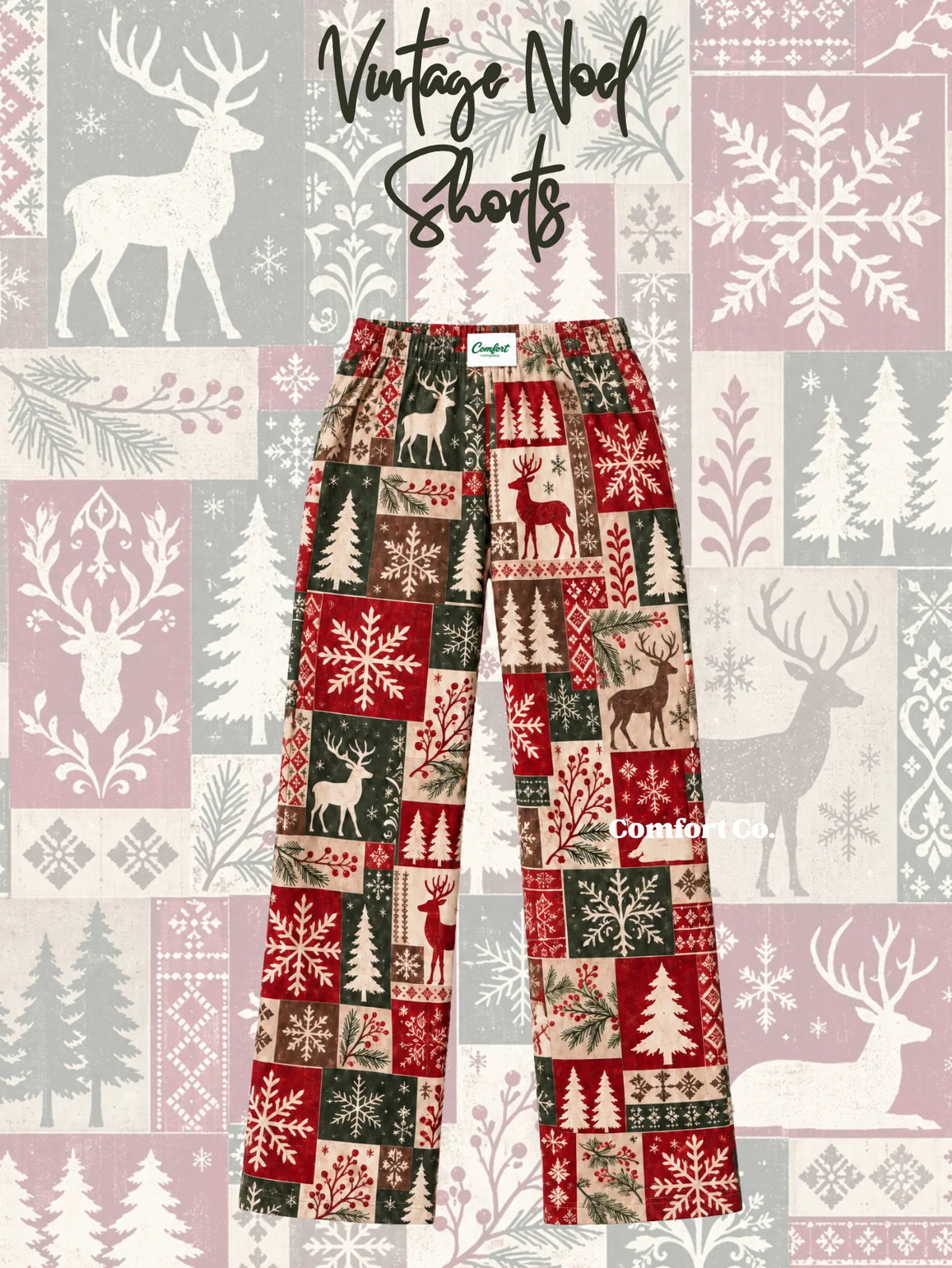 Vintage Noel Pants (mini + mama)