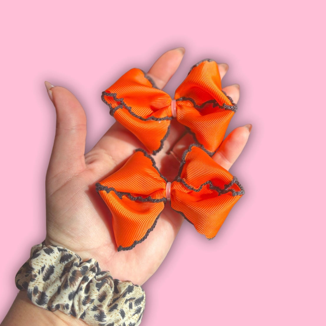 Orange w Black Moonstitch