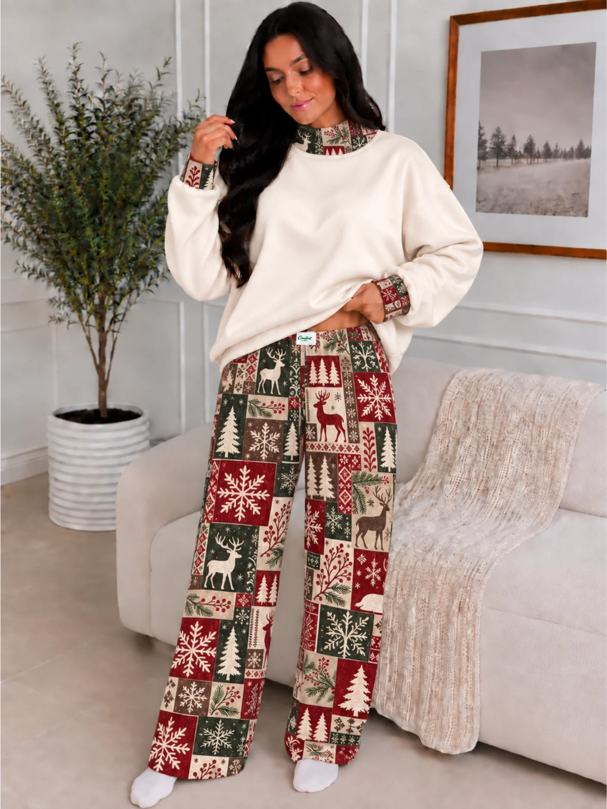 Vintage Noel Pants (mini + mama)