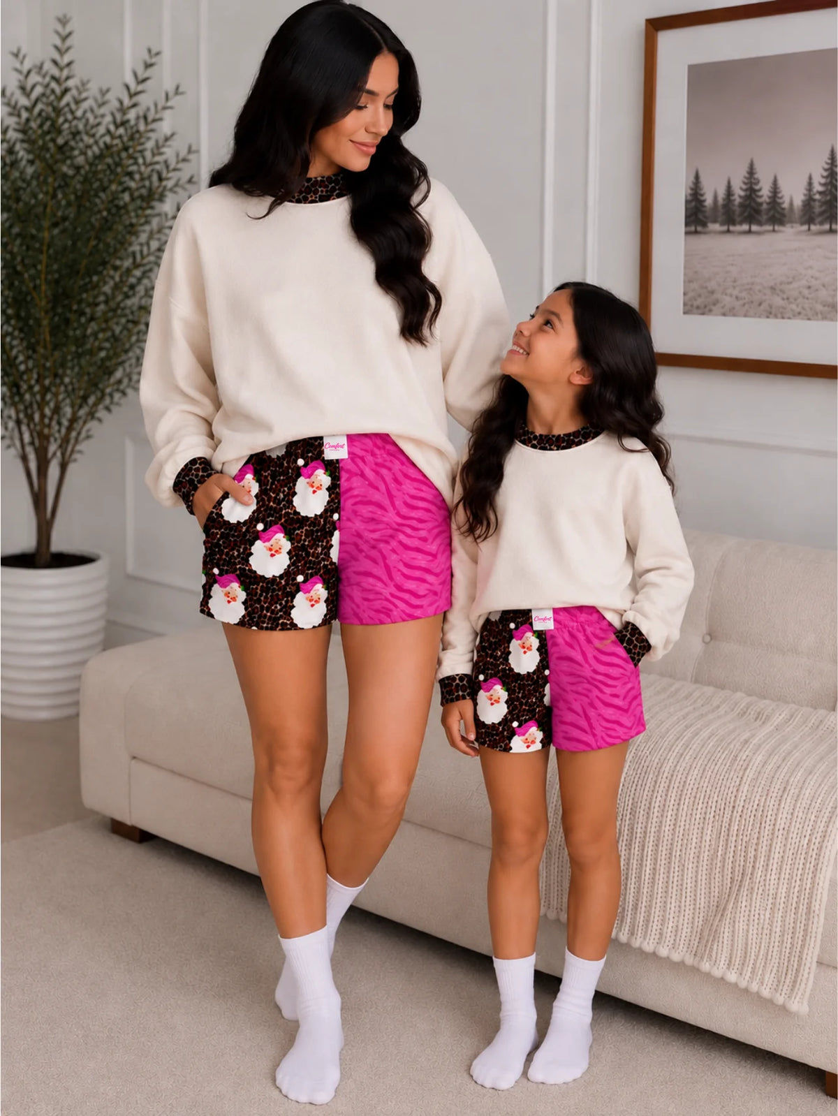 Santa Gone Wild Shorts (mama + mini)