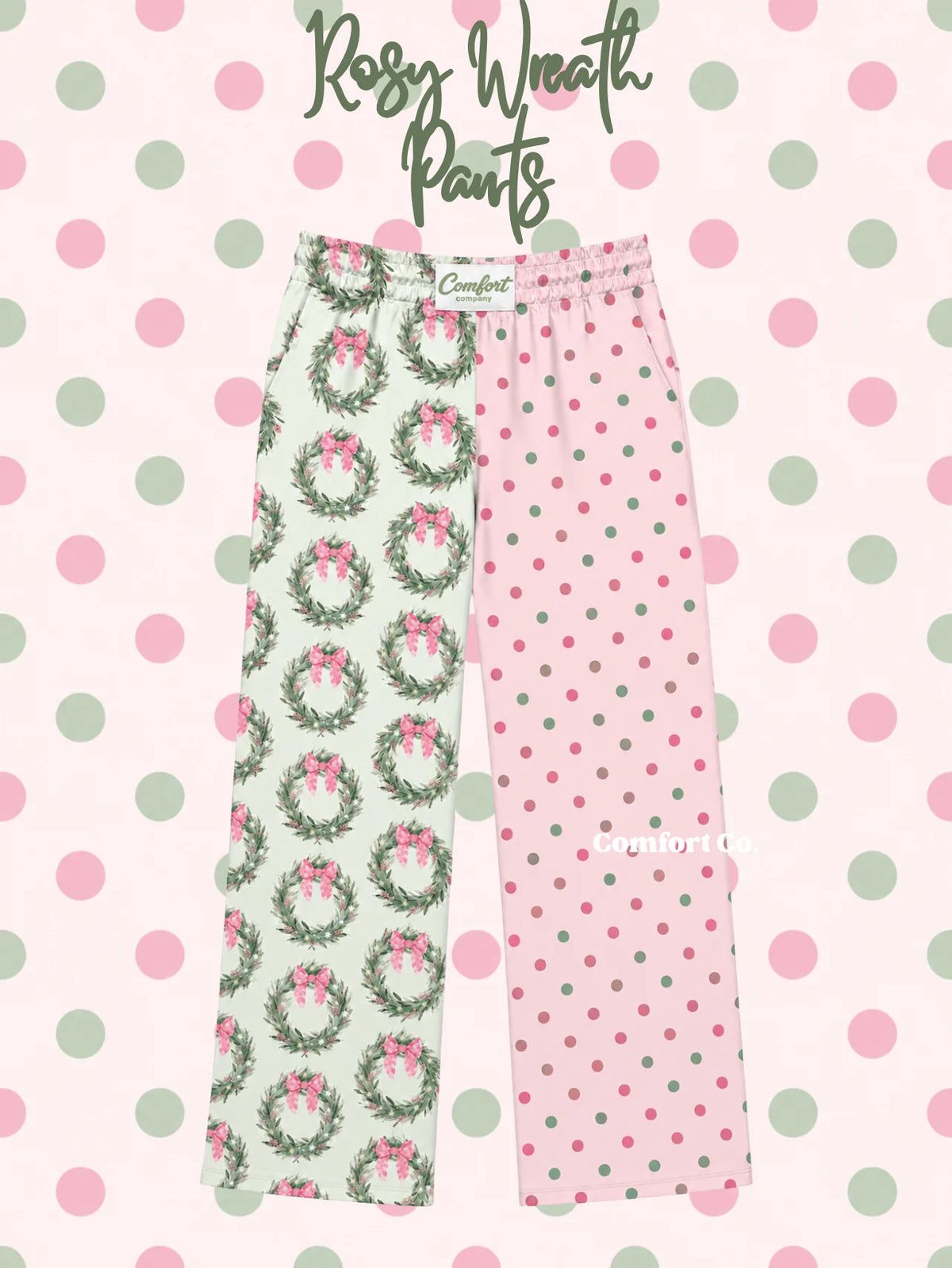 Rosy Wreath Pants (mini + mama)