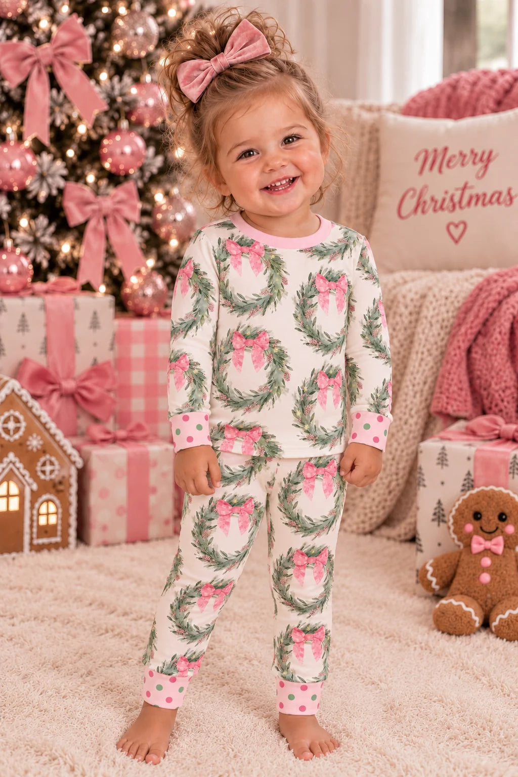 Rosy Wreath 2pc