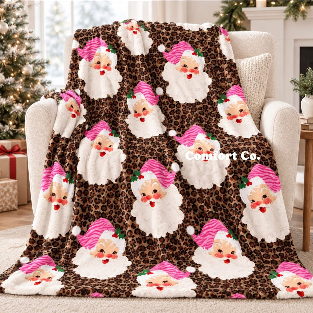 Plush Christmas Blankets- OVERSIZED throw size