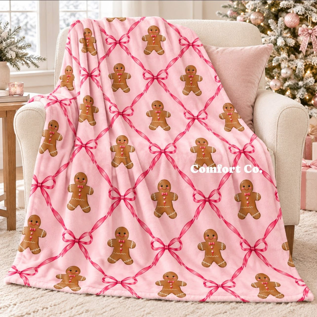 Plush Christmas Blankets- OVERSIZED throw size