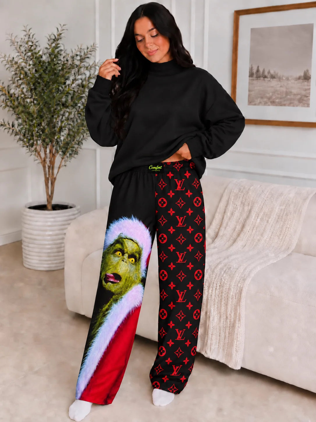 Resting Gr💚nch Face Pants (mini + mama)